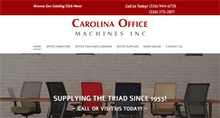 Desktop Screenshot of carolinaofficemachines.com